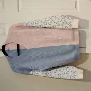 Pink/blue sweater